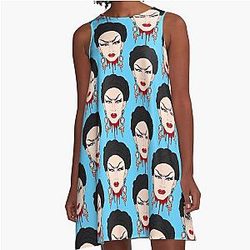 Sasha Velour A-Line Dress