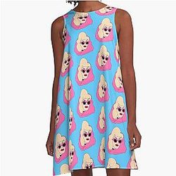 Sasha Velour Icon A Line Dress