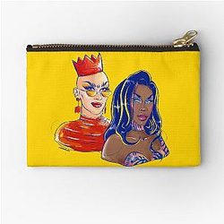 Sasha Velour and Shea Couleé Zipper Pouch