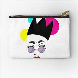 Sasha Velour Zipper Pouch