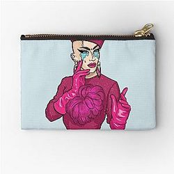 Sasha Velour Larger Dimension Zipper Pouch