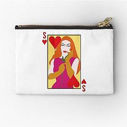 Sasha Velour Card Zipper Pouch