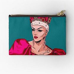 Sasha Velour Zipper Pouch