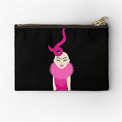 Sasha Velour Look Graphic Zipper Pouch