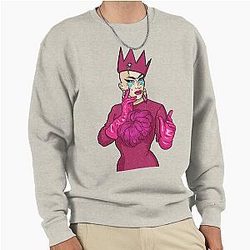 Sasha Velour Larger Dimension Pullover Sweatshirt