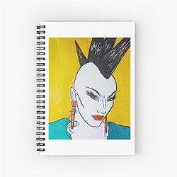 Sasha Velour Ink Spiral Notebook