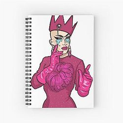 Sasha Velour Larger Spiral Notebook