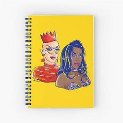 Sasha Velour and Shea Couleé Spiral Notebook