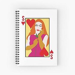 Sasha Velour Card Spiral Notebook