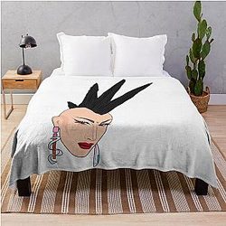 Sasha Velour Mohawk Throw Blanket