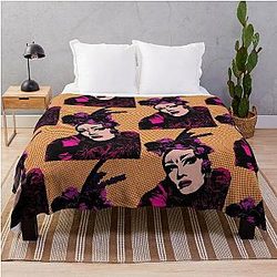 Sasha Velour drag queen pop art throw blanket