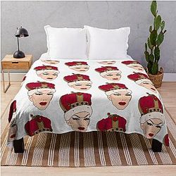 Sasha Velour Crown Throw Blanket