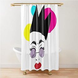 Sasha Velour Shower Curtain