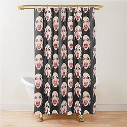 Sasha Velour Drama Shower Curtain