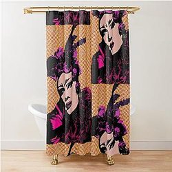 Sasha Velour drag queen pop art shower curtain