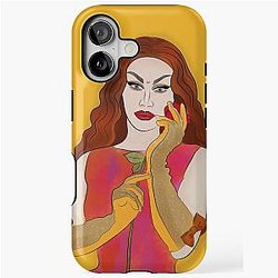 Sasha Velour Rose Tough Case