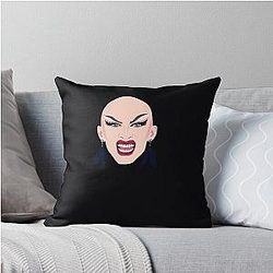 Sasha Velour Growl Throw Pillow