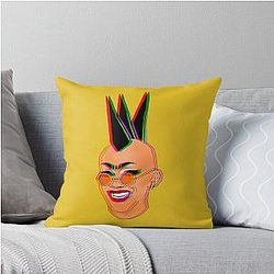 Sasha Velour - Glitch Throw Pillow