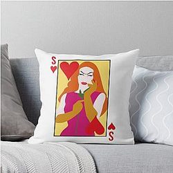 Sasha Velour Card Throw Pillow