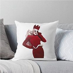 Sasha Velour in Velvet Throw Pillow