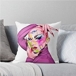 Sasha Velour Transparent Throw Pillow
