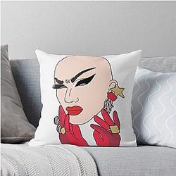 Sasha Velour Drag Queen Throw Pillow