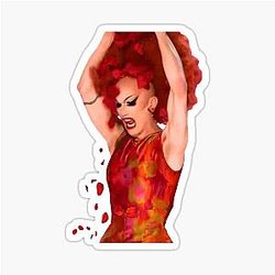 Sasha Velour Emotional Sticker
