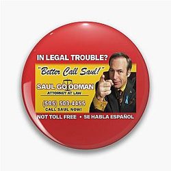 Better Call Saul Saul Goodman Billboard Pin