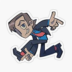Saul Goodman Fingerprint Art Sticker