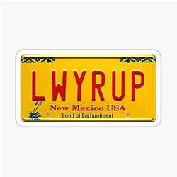 LWYRUP Better Call Saul Goodman Breaking Bad License Plate