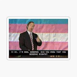 Saul Goodman Trans Rights Sticker