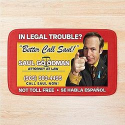 Better Call Saul Breaking Bad Saul Goodman Card Billboard Bath Mat