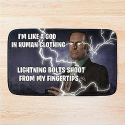 Saul Goodman Lightning Bolts Bath Mat