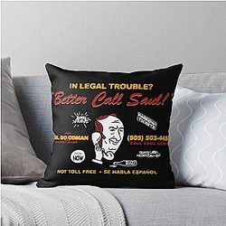 Saul Goodman Attorney Law Throw Pillow