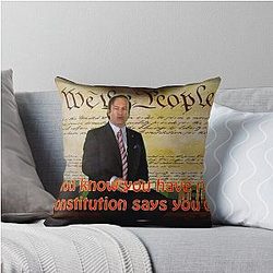 Saul Goodman "Did You Have Rights" Throw Pillow