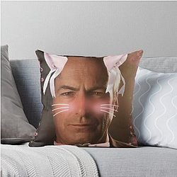 Better Call Saul Saul Goodman Cat Boy Meme Throw Pillow