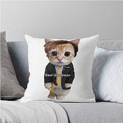 Saul Goodman Cat Throw Pillow