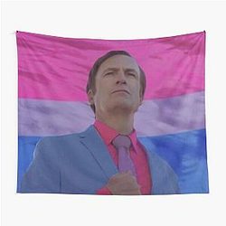 Saul Goodman Bi Rights Tapestry -> Saul Goodman is Rights -> Bought /  Rights cleared -> Cleaned title is: Saul Goodman Tapestry