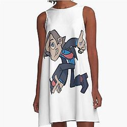 Saul Goodman Finger Print Art A-Line Dress