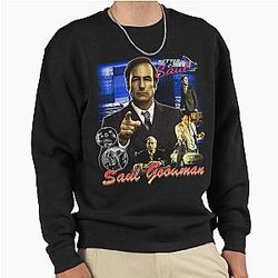 Saul Goodman Vintage 90s Bootleg Design Pullover Sweatshirt