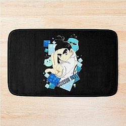 Funny Gifts for Boy Girl Scissor and 7 Music Retro Vintage Bath Mat