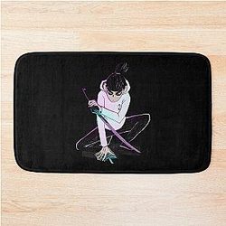 Mens Funny Scissors Gifts For Movie Fans Bath Mat