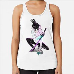 Scissor Hero Racerback Tank Top
