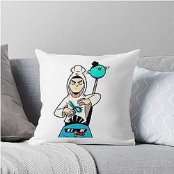 Scissor Seven Throw Pillow