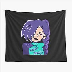Mens Scissor Hello Babes Love Fans Tapestry
