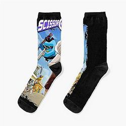 Music Retro Scissor Gifts Socks