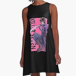 Day Gift Scissor Boys Music Fans A-Line Dress