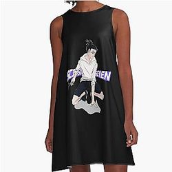 Vintage Scissor Fan Art A-Line Dress
