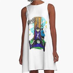 Band Scissor Seven With His Teacher A-Line Dress