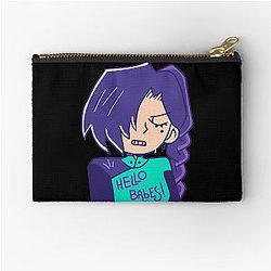 Mens Women Scissor Hello Love Fans Zipper Pouch